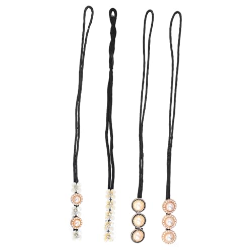 Anneome 4 Stück Teiliges Haar Donut Bun Maker mit Perlen Haarschmuck Vintage Stil Einfach zu Tragen Haarschonend Geeignet für Damen und Mädchen Vielseitig für Alltag und Besondere Anlässe von Anneome