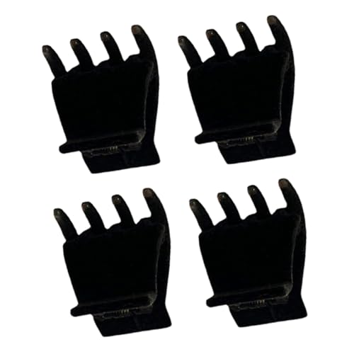 Anneome 4 Stück Teiliges Kleine Samtige Haarklammern Rutschfeste Haarkralle mit Festem Halt Kompakte Haarschmuckclips für Damen und Mädchen für Hochsteckfrisuren und Vielseitiges Styling von Anneome