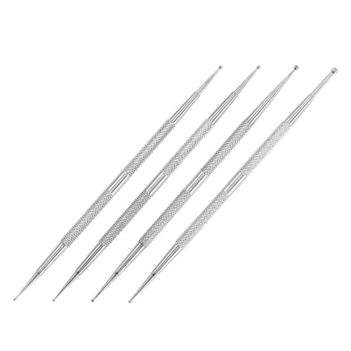 Anneome 4 Stück Teiliges Nageldesign Stift Doppelseitiger Punktierstift für Maniküre und Nagelkunst Vielseitiges Picker Tool zum Präzisen Aufnehmen von Strasssteinen für Frauen und von Anneome