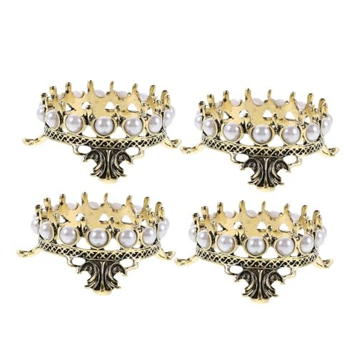 Anneome 4 Stück Teiliges Nagelwerkzeug-organizer Retro-ornament-design und Künstlichen Perlen Stabiler Kompakter Maniküre-pinselhalter für Nageldesign Kosmetikstifte Eleganter von Anneome