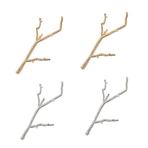 Anneome 4 Stück Vintage Stil Haarnadeln aus Langlebiger Legierung Filigranes Zweigdesign Elegante Haarschmuck für Damen und Mädchen Rostfrei für Party Hochzeit Alltag von Anneome