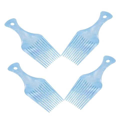 Anneome 4 Stück Wellenhaarkämme aus Kunststoff Breiter Zahn für Lockiges Haar Friseur Haarstyling für Müheloses Entwirren und Haarpartien für Herren von Anneome