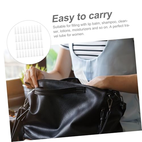 Anneome 40 Stück Nachfüllbare Lippenbalsam Tuben Leere Kosmetikbehälter Weiche Geruchsfreie Lipgloss Behälter für Damen und Mädchen Wiederverwendbare Auslaufsichere Lippenpomade von Anneome