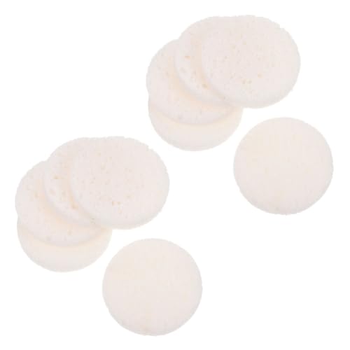 Anneome 40 Stück Runde Abschminkpads aus Holzfaserschwamm Sanftes Make up Entfernen und Gesichtsreinigung für Empfindliche Haut Mädchen Make up Werkzeug Weiß von Anneome