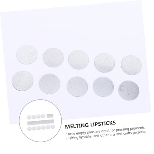 Anneome 40 Stück Teiliges DIY Lidschatten Metallsticker Set mit Runden und Quadratischen Klebeetiketten Dauerhaft Haftend für Make up Paletten Pigmente Lippenstifte Vielseitig und Tragbar von Anneome