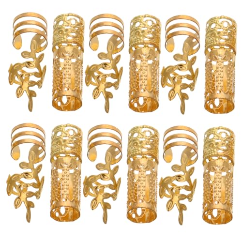 Anneome 40 Stück Teiliges Dreadlocks Schmuck aus Langlebigem Hohlem Eisen Verstellbare Haarringe für Braids DIY Haar accessoires für Frauen und Männer zur Dekoration bei Partys und Events von Anneome