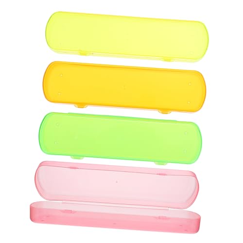 Anneome 4stücke Zahnbürstenboxen Reiseetui Mit Zahnpastahalter Outdoor Camping Familie Geschäftsreise Tragbar Abdichtend Organizer Behälter von Anneome