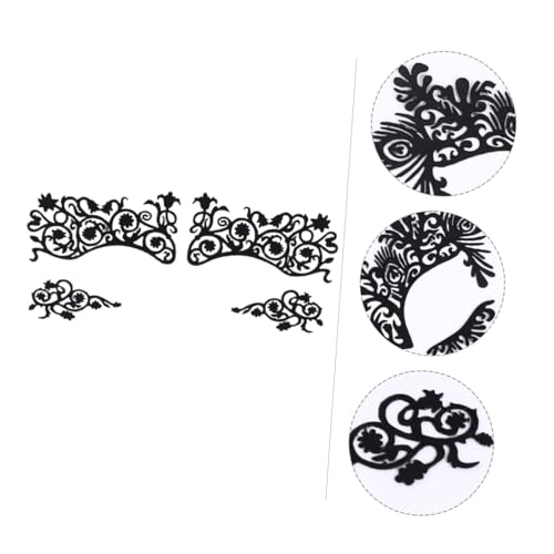 Anneome 5 Paare Augen spitzen tattoos Temporäre Eyeliner aufkleber Selbstklebend Dramatischer Look für Frauen Vielseitig für Halloween Cosplay Partys Einfach Anzubringen Zufällige Designs von Anneome