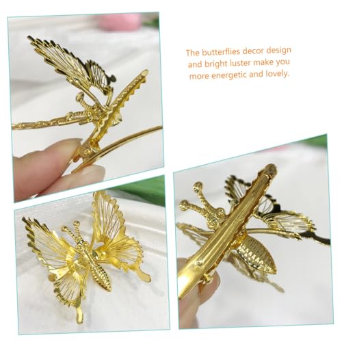 Anneome 5 Stück Metall Haarklammern mit Schmetterlingsdesign Glänzende Haarspangen für Damen und Mädchen Dekorative Haaraccessoires für Partys Reisen Geschenkidee von Anneome