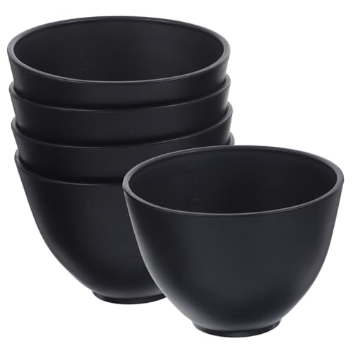 Anneome 5 Stück Silikon Gesichtsmaske Mischschalen Wiederverwendbar Weich Langlebig DIY Spa Beauty Bowl für Gesichtspflege und Maskenanwendung von Anneome