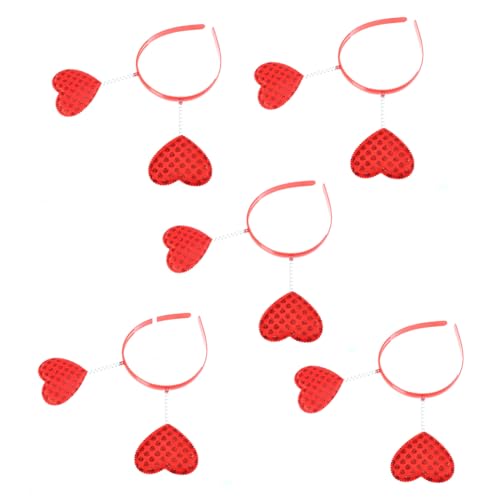 Anneome 5 Stück Teiliges Herz Stirnband für Frauen Rutschfeste Elastische Haarreifen Geeignet für Neujahr Valentinstag Partys und Festliche Anlässe Komfortabel und Leicht zu Tragen Anneome 5 Stück Teiliges Herz Stirnband für Frauen Rutschfeste Elastische Haarreifen Geeignet für Neujahr Valentinstag Partys und Festliche Anlässe Komfortabel und Leicht zu Tragen von Anneome