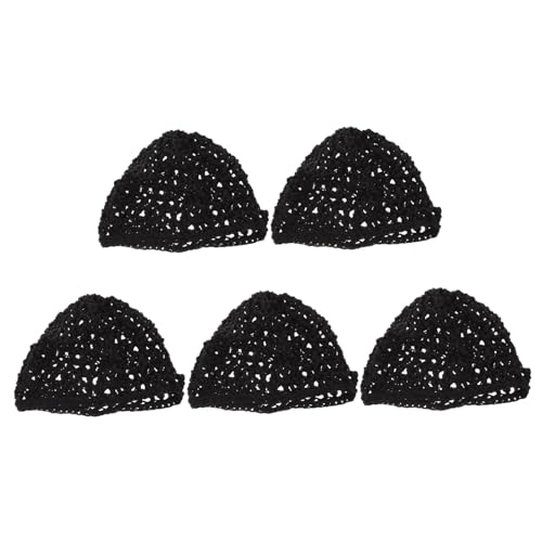 Anneome 5 Stück Teiliges Mesh Haarnetz Gehäkeltes Elastisches Haarnetz für Damen Atmungsaktive Strick snood Haube zum Schlafen Langlebiges Geeignet von Anneome