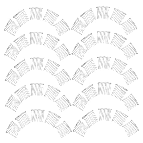 Anneome 50 Stück Haarkamm für Hochzeit Zähne Metall Draht Haarschmuck Kranz-design Braut Haarkamm für Damen und Mädchen Geeignet für Hochzeiten Partys und Festliche Anlässe von Anneome