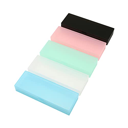 Anneome 5stücke Transparentes Mattiertes Bleistiftbox Aus Kunststoff Bleistiftetui Aufbewahrungsbox Transparentes Mattiertes Bleistiftetui Farbe von Anneome