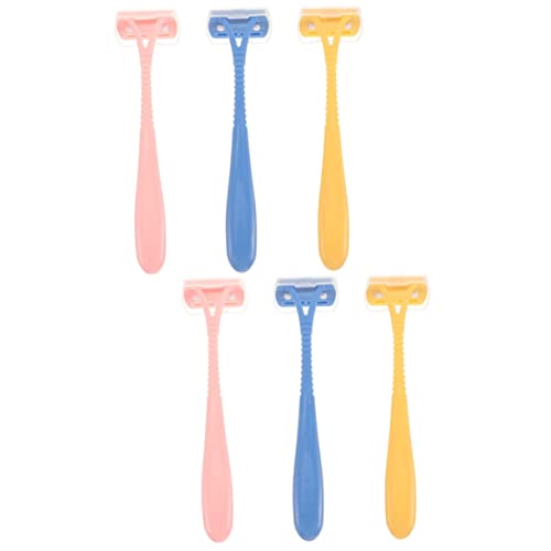 Anneome 6 Stck. Teiliges Damen Körperhaar Rasierer Tragbare Handrasierer für Achselhaare Beine und Körper aus Leicht und Reisefreundlich Minimiert Hautirritationen von Anneome