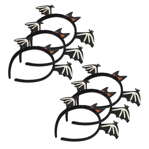 Anneome 6 Stück Halloween Stirnband Fledermaus Design Spooky Haarreif Komfortabel Passend Für Erwachsene Leicht Und Langlebig Für Party Kostüm Zubehör von Anneome