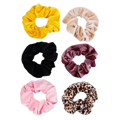 Anneome 6 Stück Oversize Haargummis Elastische Samt Scrunchies Haarbänder für Damen Mädchen Schonend Haltend Abdrucksfrei Modisch Vielseitig für Alltag und Besondere Anlässe von Anneome