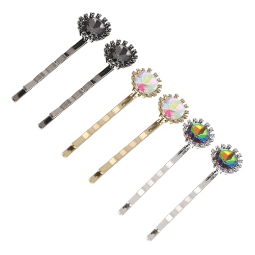 Anneome 6 Stück Teiliges Geometrische Haarklammern aus Cubic Zirkonia Leichte Glänzende Haarspangen in Schwarz Gold und Silber für Damen Eleganter Haarschmuck für Halloween Hochzeit und Anneome 6 Stück Teiliges Geometrische Haarklammern aus Cubic Zirkonia Leichte Glänzende Haarspangen in Schwarz Gold und Silber für Damen Eleganter Haarschmuck für Halloween Hochzeit und von Anneome