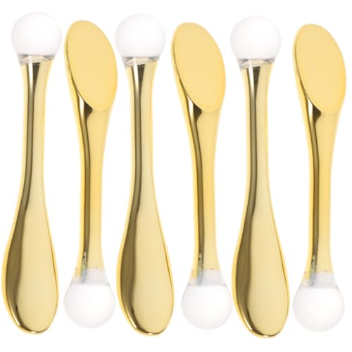 Anneome 6 Stück Teiliges Gesichtsmaske Löffel aus Langlebigem Material mit Augenmassage Spatel zur Cremeaufnahme und Augenringe Wirkung Kompakt für Reise Alltag Tragbar in Tasche von Anneome