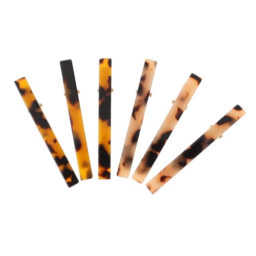 Anneome 6 Stück Teiliges Haarspangen aus Robustem Acetat Leopardmusterte Haarklammern für Dünnes Haar Leichte Langlebige Styling accessoires Rutschfeste Frisurenclips für Damen und von Anneome