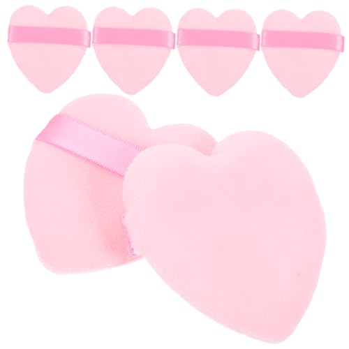 Anneome 6 Stück Teiliges Make Up Schwamm Herzförmige Powder Puff Weiche Waschbare Foundation Schwämmchen für Lose Puder Vielseitig Einsetzbar Sanft zur Haut für Anfänger und Profi Make Up von Anneome