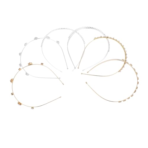 Anneome 6 Stück Teiliges Perlen Strass haarband Verschiedenen Designs Langlebig und Fest Fixiert Eleganter Haarschmuck für Hochzeit Party Festliche Anlässe und Alltag Damen Accessoire von Anneome