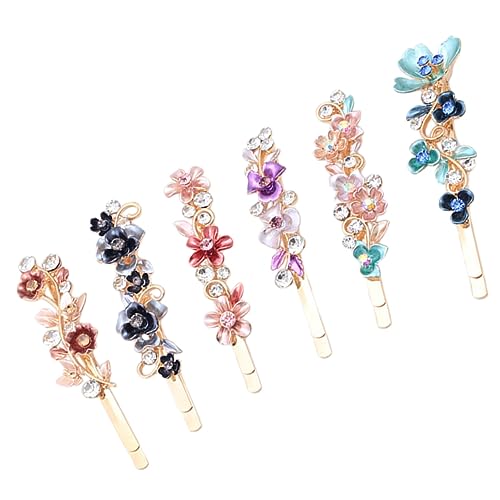 Anneome 6 Stück Teiliges Vintage Haarnadeln mit Strass Blumenmotiv Legierte Haarklammern für Damen und Mädchen Modischer Haarschmuck für Hochzeit Party Alltag Einfach zu Tragen und Anneome 6 Stück Teiliges Vintage Haarnadeln mit Strass Blumenmotiv Legierte Haarklammern für Damen und Mädchen Modischer Haarschmuck für Hochzeit Party Alltag Einfach zu Tragen und von Anneome