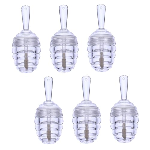 Anneome 6 Stück Transparente Lippenpflege Behälter aus Langlebigem Abs Leichte Leere Lipgloss Tuben zum Nachfüllen für DIY Lip Balm und Lippenstift Kompakt für Reisen und Alltag von Anneome