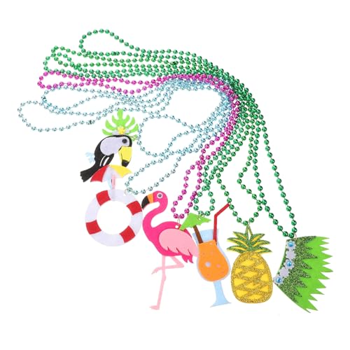 Anneome 6 Stück Tropische Hawaiianische Halskette Teiliges Einzigartige Partydekoration mit Anhängern Flamingo Ananas Schwimmring für Mädchen Strand und Luau Events Anneome 6 Stück Tropische Hawaiianische Halskette Teiliges Einzigartige Partydekoration mit Anhängern Flamingo Ananas Schwimmring für Mädchen Strand und Luau Events von Anneome