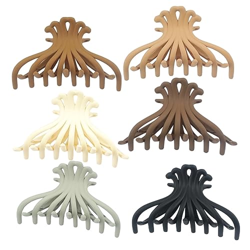 Anneome 6Stücke Große Haarklammern für Dickes Haar Rutschfeste Haarklammern für Damen Haarstyling Zubehör für Verschiedene Anlässe Einfaches Design Langlebig und Stabil von Anneome