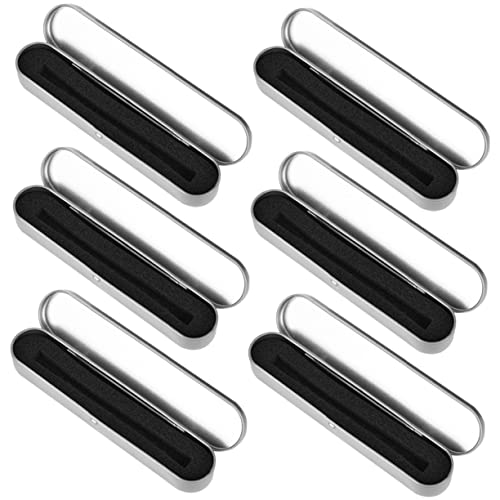 Anneome 6stücke Schreibwaren-Organizer Aus Blech Weißblech Bleistiftboxen Multifunktionales Federmäppchen Aus Metall Für Schüler Stifte-Organizer Mit Clamshell-Design Haltbarer Und von Anneome