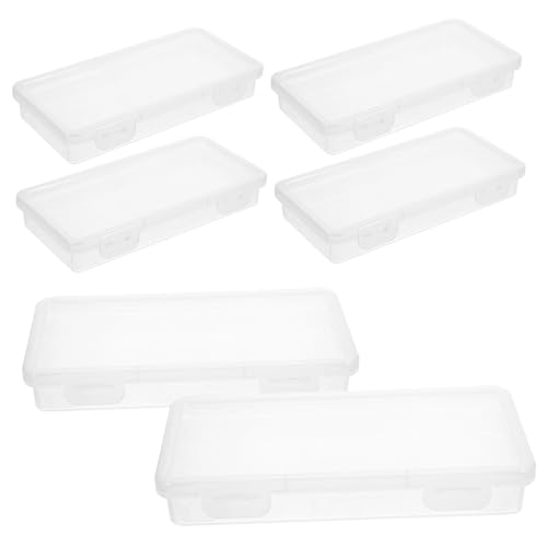 Anneome 6stücke Bleistiftbox Aus Plastik Großzügiges Design Tragbares Bleistiftetui Mit Deckel Langlebig Und Sicher Zum Malen Und Organisieren Stapelbarer Stifthalter von Anneome
