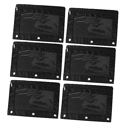 Anneome 6stücke Bleistifttasche Mit Transparentem Fensterdesign Oxford-Tasche Für Schreibwarentaschen Bleistifthalter Mit Reißverschluss Design Bleistiftbox Zur Aufbewahrung Von Stiften Un von Anneome