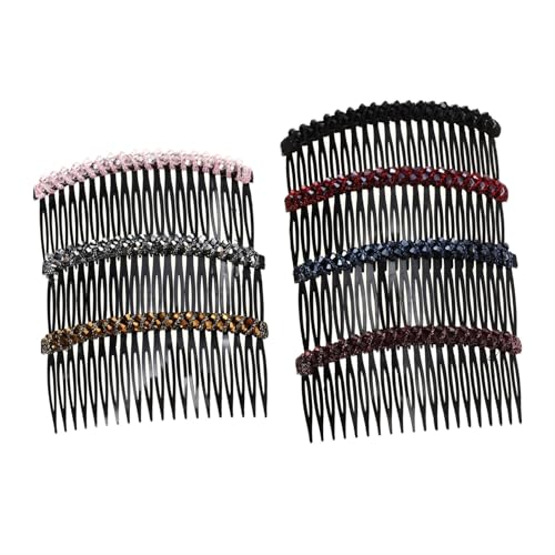 Anneome 7 Stück Teiliges Haar accessoire mit Strasssteinen Elegante Haarkämme für Frauen und Mädchen Leichte Praktische Haarspangen für Hochzeit Party und Besondere Anlässe von Anneome