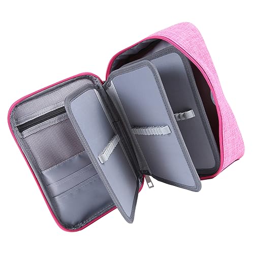 Anneome 72löcher Fächer Bleistiftetui in Einfarbigem Design Hochkapazitives Zeichenetui Für Buntstifte Zeichenstifte Und Mehr Für Schüler Und Künstler Rosé von Anneome