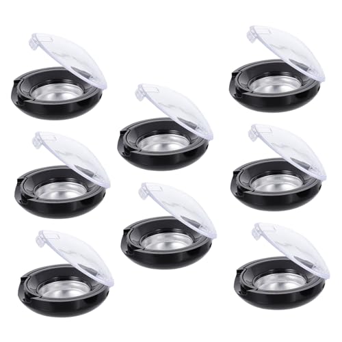 Anneome 8 Stück Teiliges Kompakte Lidschatten Aufbewahrungsboxen aus Langlebigem Material Kleine Praktische Eyeshadow Storage Cases für Makeup Organizer und Nachfüllbare Kosmetik von Anneome