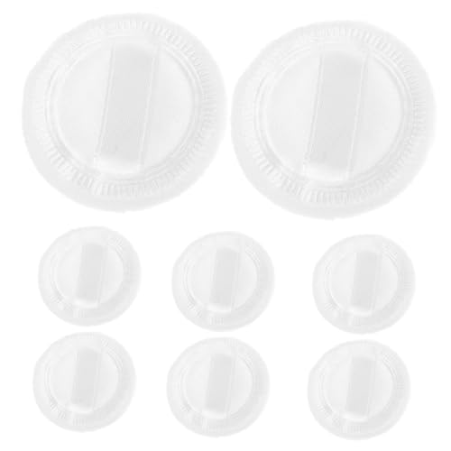 Anneome 8 Stück Teiliges Runde Baumwoll Puderquaste mit Rayonband Sanft zur Haut Wiederverwendbar für Foundation und Körperpuder Praktisch für Zuhause Salon und Reisen von Anneome