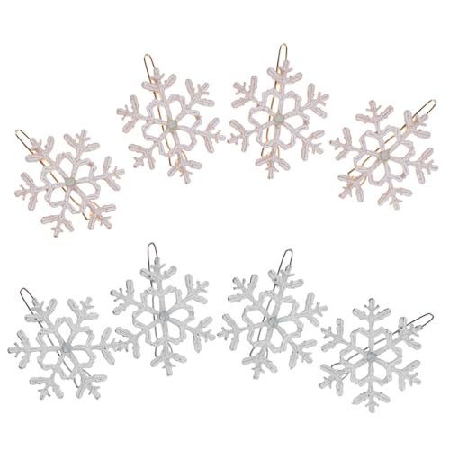 Anneome 8 Stück Teiliges Schneeflocken Haarspangen aus Legierung Weihnachts Haarschmuck für Mädchen Langlebig Elegant Festlich in Gold und Silber von Anneome