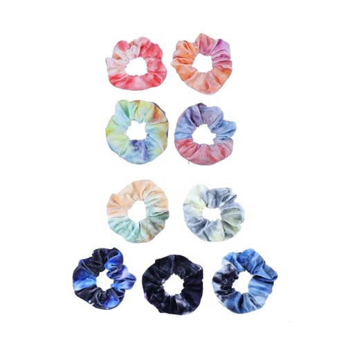 Anneome 9 Stück Teiliges Bunte Haargummis mit Unsichtbarem Reißverschluss Tasche Elastische Scrunchies für Damen und Mädchen Weiche Stabile Haarbänder mit Praktischem Geheimfach von Anneome