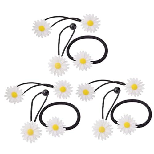 Anneome 9 Stück Teiliges elastisches Haargummi Blumen Haarbänder Schonend Haltende Ponytail Halter Vielseitig für Damen Mädchen Alltag und Sport Langlebiges Material Modisches Haarschmuck von Anneome