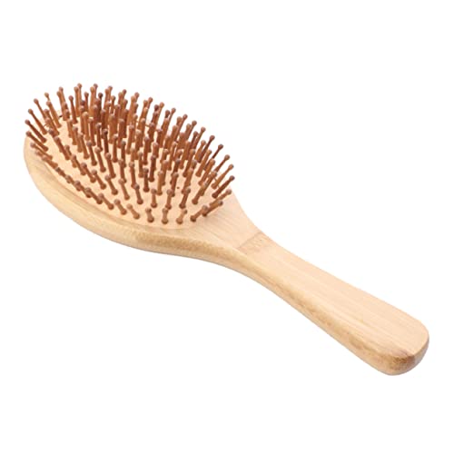 Anneome Bambus Massagekamm Haarkamm Antistatisch Entwirrkamm für Lockiges Haar Kopfhautmassage Leicht Tragbar Geeignet für Damen Herren von Anneome
