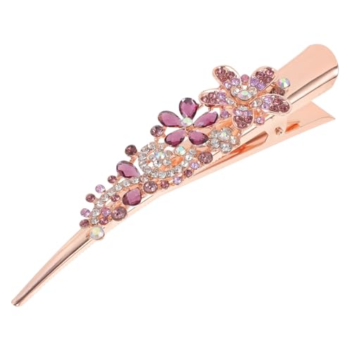 Anneome Blumen haarspange mit Kristall strass Metall Haarklammer Dekorative Stabile Haarklammer für Damen und Mädchen Eleganter Haarschmuck nicht Ziehend Einzigartiges Zufällige Farbe von Anneome