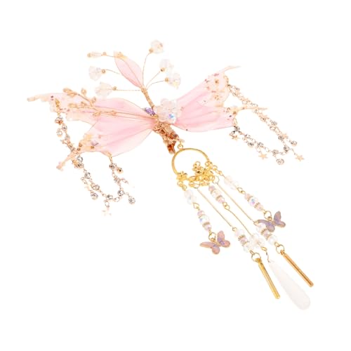 Anneome Butterfly Haarnadel mit Quaste Antiker Chinesischer Stil Leichter Langlebiger Haarschmuck für Hanfu Cosplay Fotoshooting Hochzeit Damen und Mädchen von Anneome