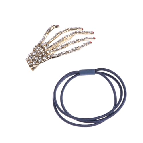 Anneome Damen Haarklammer Skelett Hand Design Punk Haarspange Rot Modischer Haarschmuck für Frauen und Mädchen Auffälliges Accessoire für Alltag und Party Anneome Damen Haarklammer Skelett Hand Design Punk Haarspange Rot Modischer Haarschmuck für Frauen und Mädchen Auffälliges Accessoire für Alltag und Party von Anneome