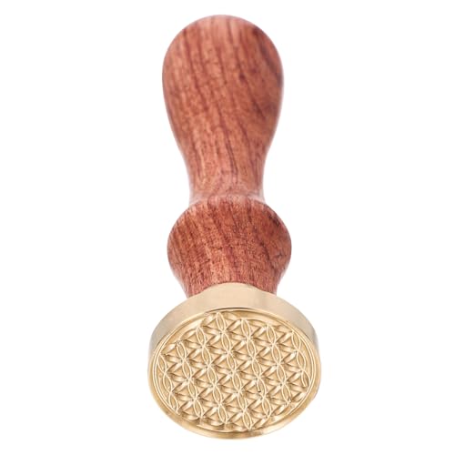 Anneome Delikater Lidschatten Stempel mit Kupferkopf und Abnehmbarem Holzgriff Langlebiger Pulver stempel zum Einfachen Erstellen Mustern für Augen make up DIY Präzise Musterprägung von Anneome