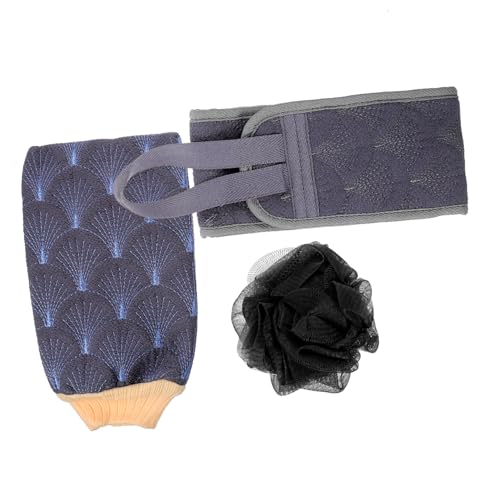 Anneome Doppelseitiges Dickes Peeling mit Back Scrubber Handtuch Badehandschuh und Schäumendem Badeschwamm für Erwachsene Vielseitig Komfortabel für Dusche und Körperpflege von Anneome