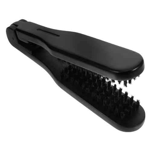 Anneome Double Sided Hair Straightening Brush Clamp Comb Static Borsten Haarpinsel für Glätten Locken und Frizz Reduktion Leichtes Styling Tool für Frauen Kompakt und Tragbar von Anneome