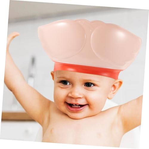 Anneome Duschhaube Verstellbar Shampoo Schutzkappe mit Ohrenschutz für Junge Mädchen und Kleinkinder Hautfreundlich Leicht für Sicheres Haarewaschen Zuhause von Anneome