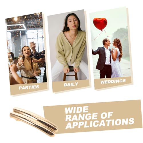 Anneome Elegante Französische Haarklammer aus Metall Seitlich Geschwungen Langlebig und Vielseitig Einsetzbar für Damen Geeignet für Alltag Partys und Formelle Anlässe Stilvolles von Anneome