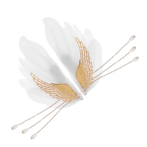 Anneome Englische Feder-haarspangen mit Engelsflügeln Wiederverwendbare Haarklammern für Mädchen und Teenager Elegante Haarclips für Hochzeiten Partys und Festliche Anlässe Einfach zu von Anneome